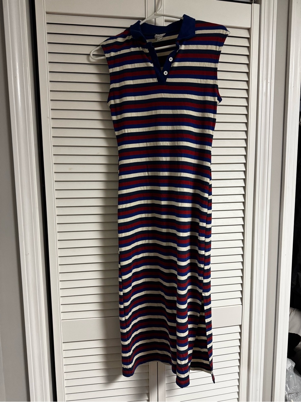 Maeve by Anthropologie Sleeveless Knit Polo Midi Dress